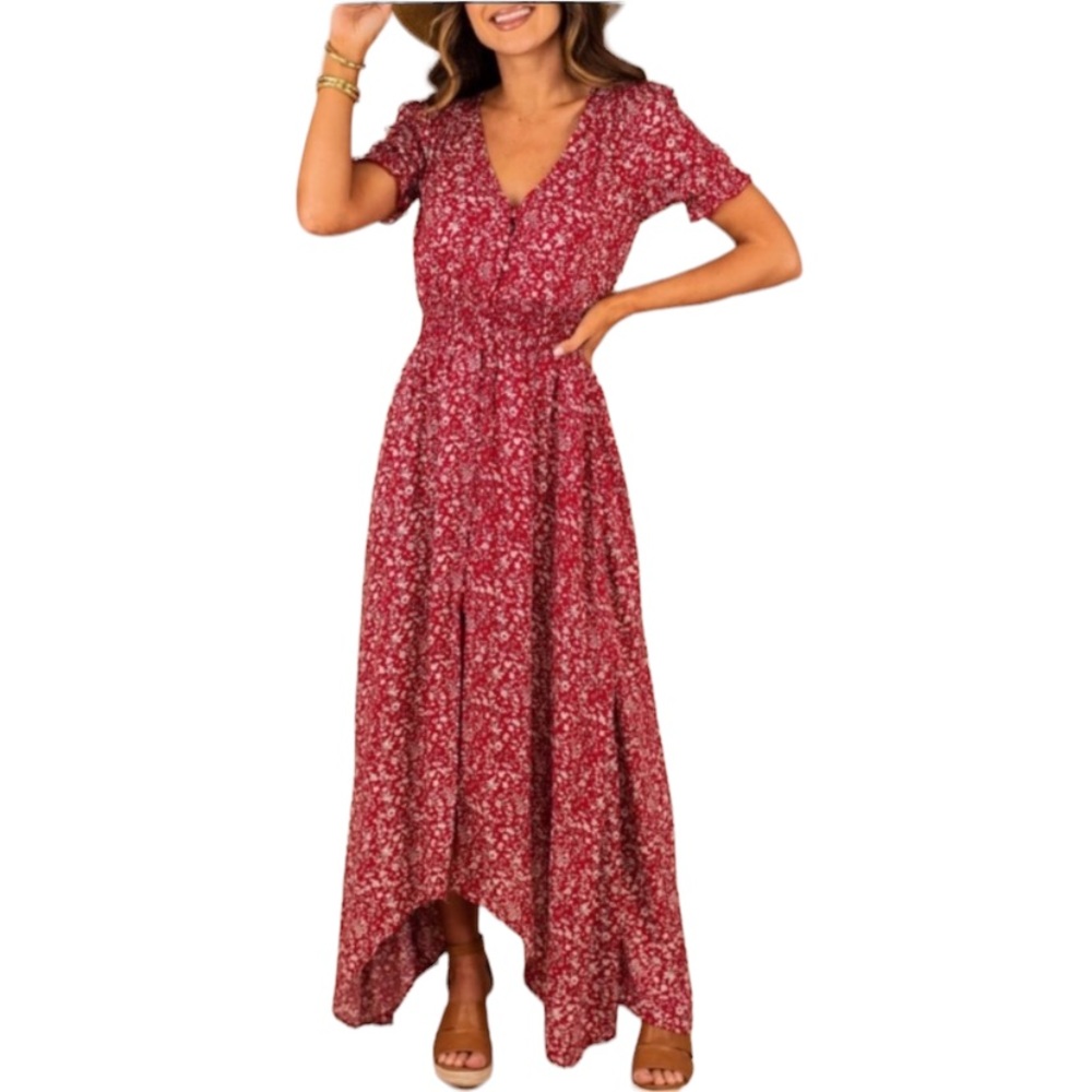 Red Hayden Maxi Dress - Small